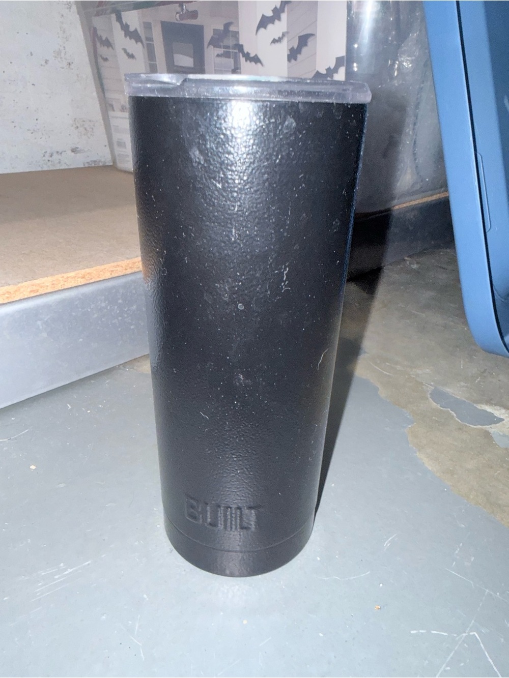 Black BUILT Insulated Tumbler with Clear Lid